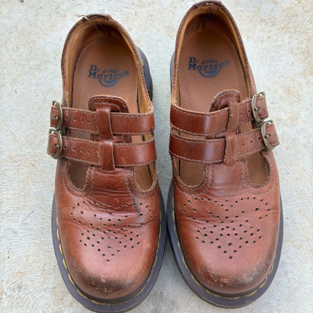 Dr. Martens Brown Leather Flats